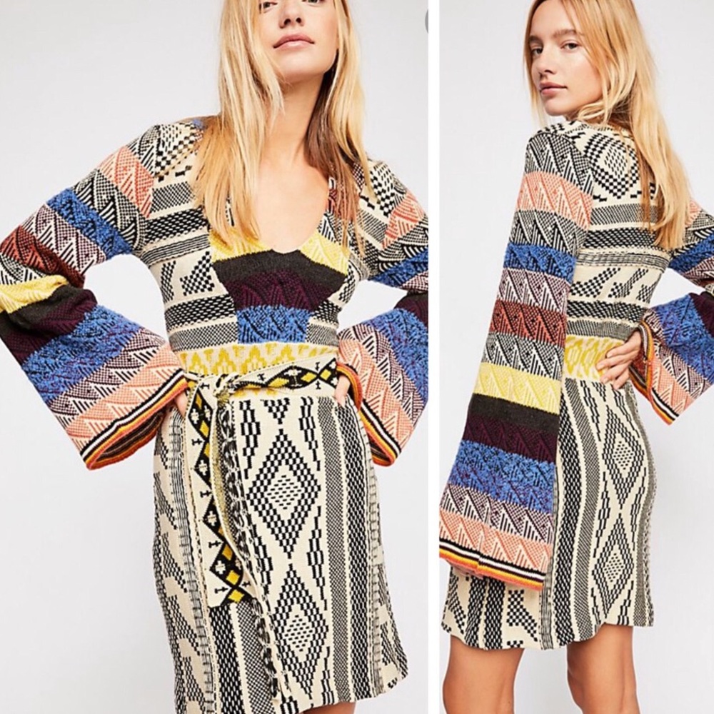 Free People patchwork dress NWT